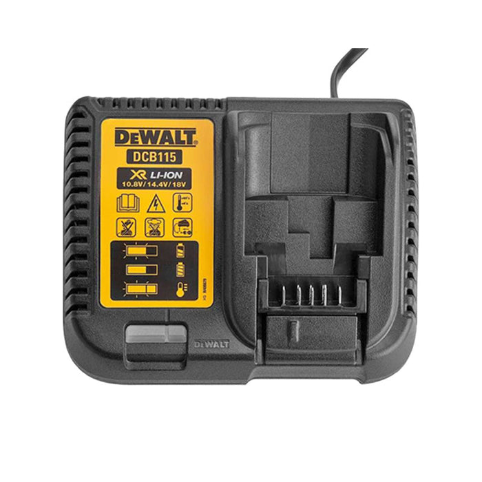 Pacco energia DEWALT 4 batterie 5,0 Ah 18V DCB184-XJ e un caricabatterie DCB115-XJ