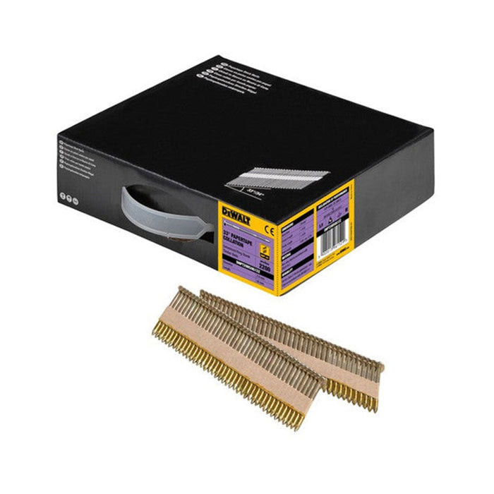 Confezione da 2200 chiodi zigrinati elettrozincati 33° DEWALT DNPT28R