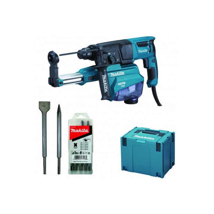 Tassellatore-scalpellatore SDS-Plus MAKITA HR2652JX14 800 W - 26 mm - 2,2 J
