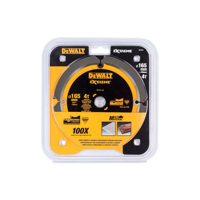 Lama per sega circolare DEWALT DT1471-QZ con denti diamantati Ø165x20 mm, 4 denti