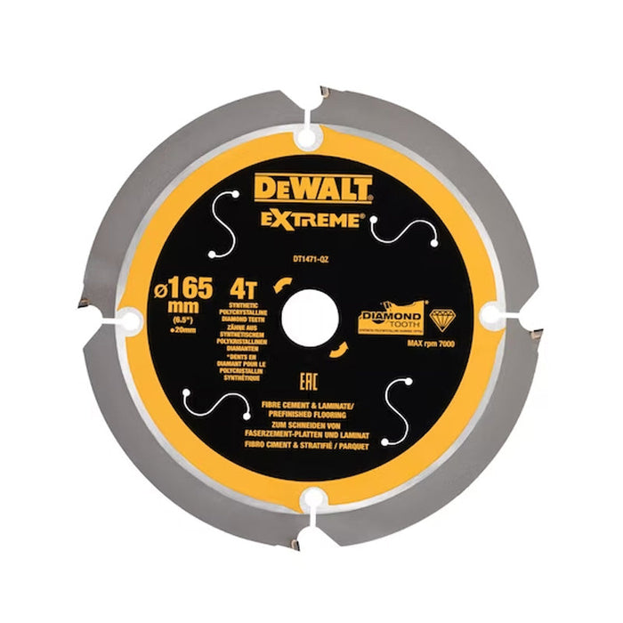 Lama per sega circolare DEWALT DT1471-QZ con denti diamantati Ø165x20 mm, 4 denti