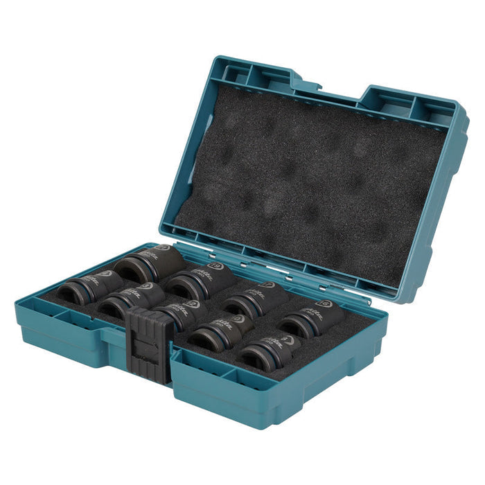 Set di 9 bussole con attacco quadro 1/2" IMPACT BLACK Makita E-16570 da 8 a 21mm
