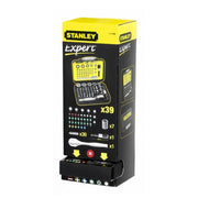 Set di inserti per avvitatura 1/4' 25mm + chiave a cricchetto - assortimento da 39 pz - gamma pro - STANLEY - 1-13-906