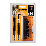 Set di 14 pezzi con inserti per avvitatura 25 mm DEWALT DT71570-QZ con 2 portainserti magnetici