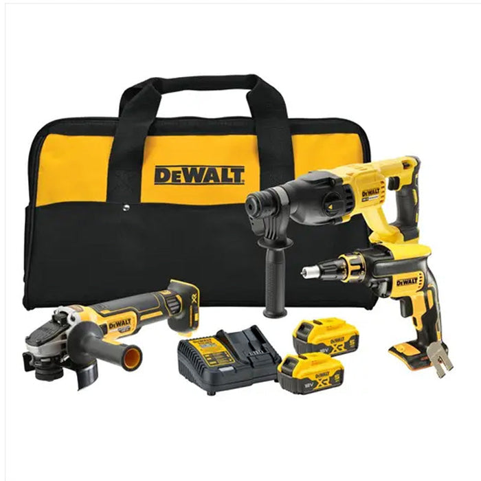 Kit 3 utensili DEWALT DCK304P2-QW XR 18V 5Ah Li-Ion Brushless