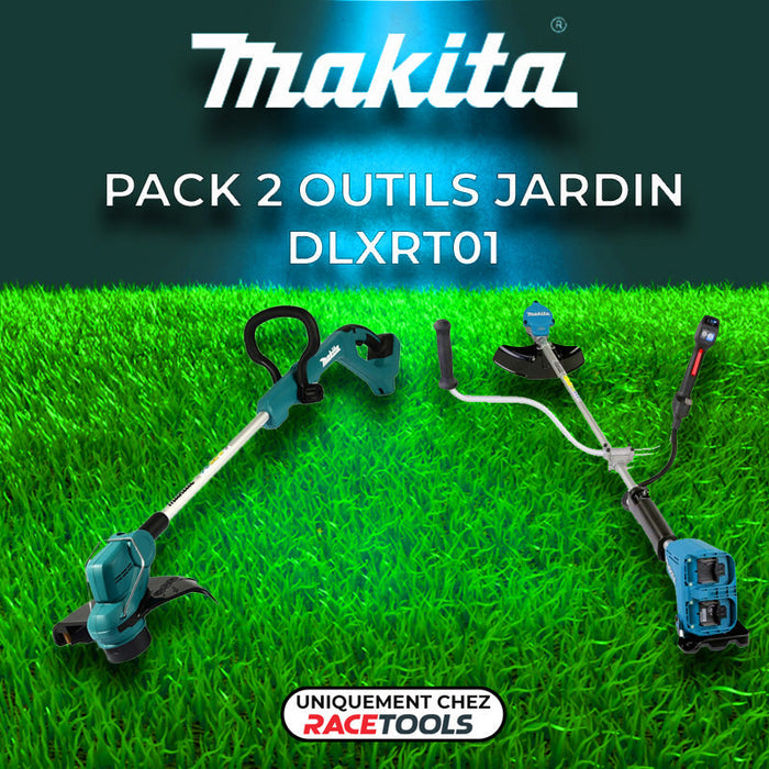 DLXRT01 MAKITA 2 utensili da giardino - 18V LXT (DUR368AZ + DUR193Z + 3 x 5Ah + DC18RC)