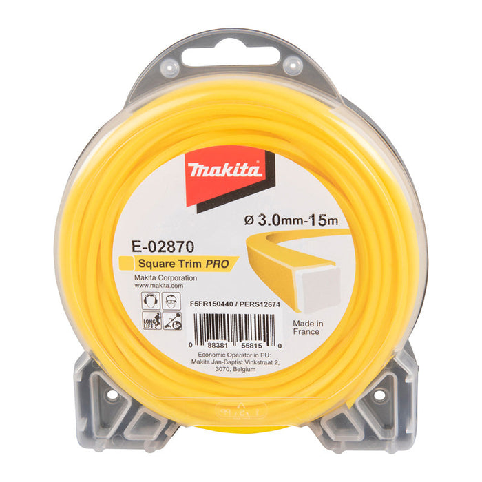 Filo quadrato Square Trim Pro MAKITA E-02870  3mm x 15m