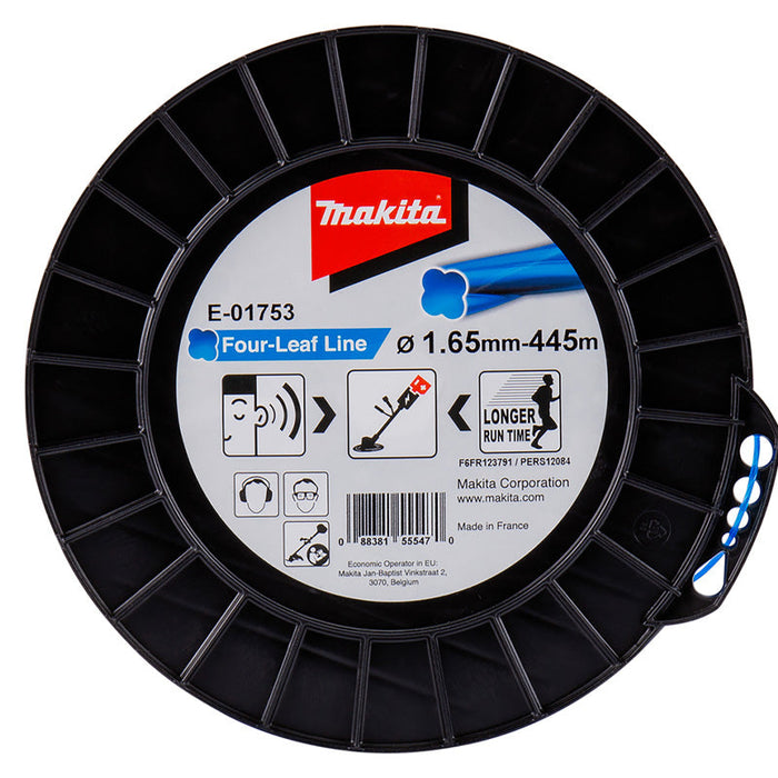 Filo in nylon a trifoglio ritorto MAKITA E-01753 1,65mm x 445m