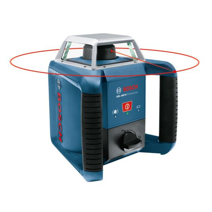 Laser rotante BOSCH GRL 400 H + cellula di ricezione LR 45 + batterie NiMH in L-Boxx