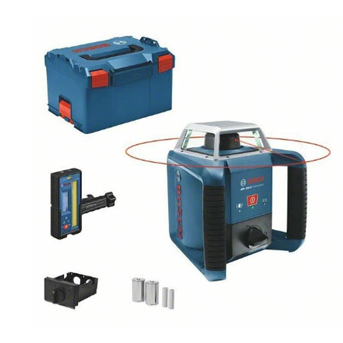 Laser rotante BOSCH GRL 400 H + cellula di ricezione LR 45 + batterie NiMH in L-Boxx