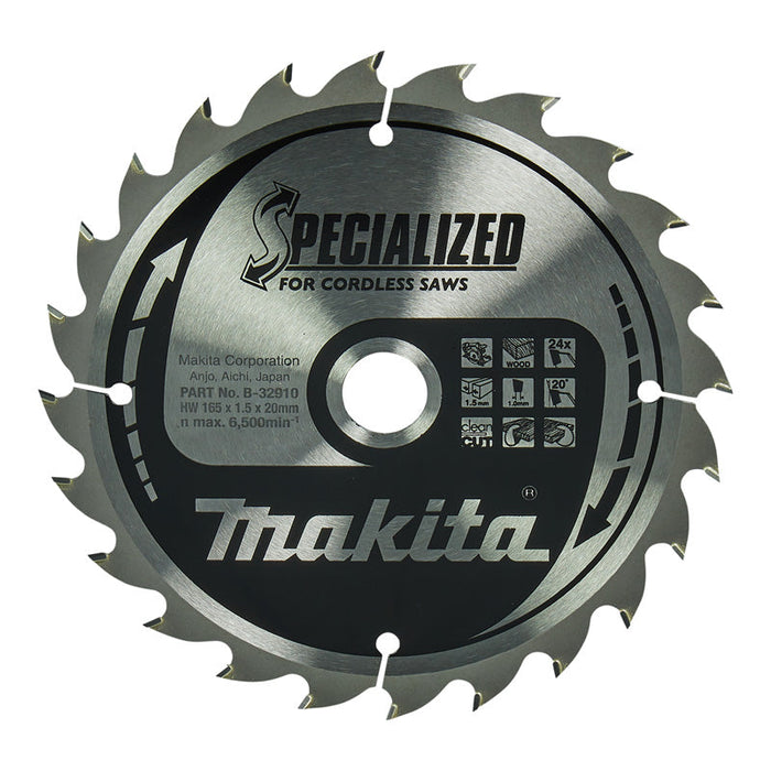 Lame in widia "Specialized" per legno, per seghe circolari a batteria MAKITA