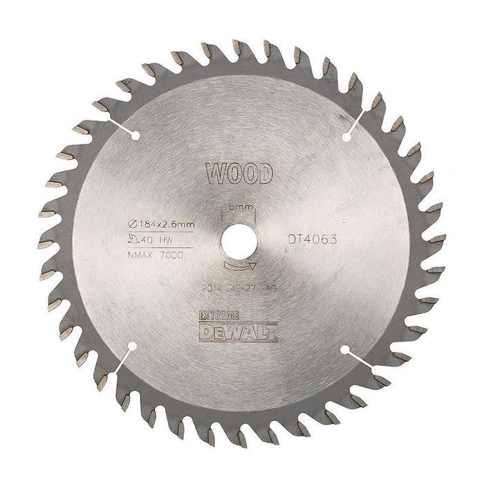 Lama per sega circolare portatile DEWALT Extreme Workshop 184x16 mm