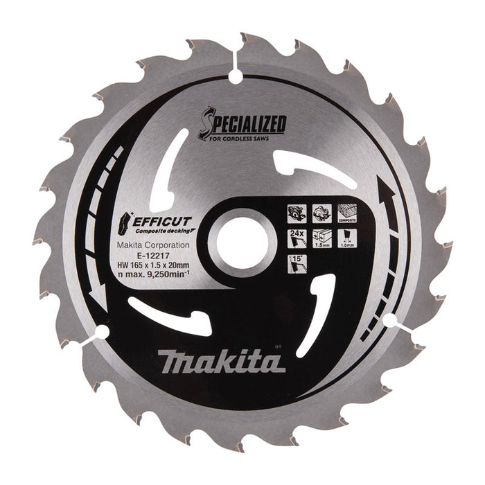 Lame "EFFICUT" per decking composito MAKITA