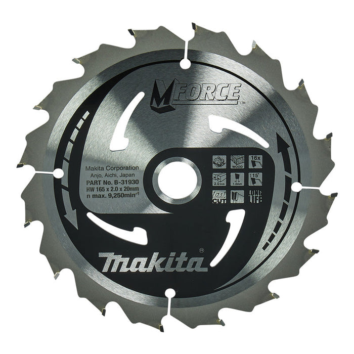 Lame in widia "Mforce", per legno, per seghe circolari MAKITA
