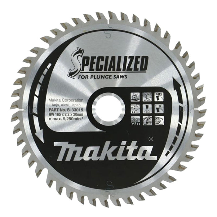 Lame in widia "Specialized" per legno, per seghe ad affondamento MAKITA