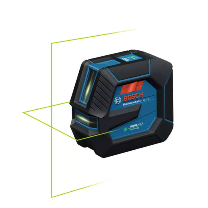 Laser a linee BOSCH GLL 20-22 G + batteria BA 3.7V 3.0Ah in valigetta