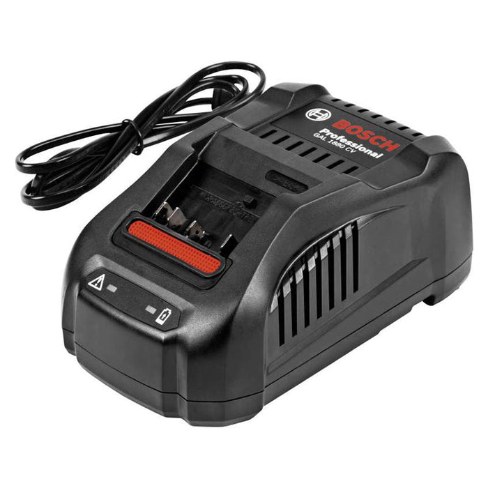 Set di 4 batterie 5Ah 18V + caricabatterie GAL 1880 CV BOSCH Professional