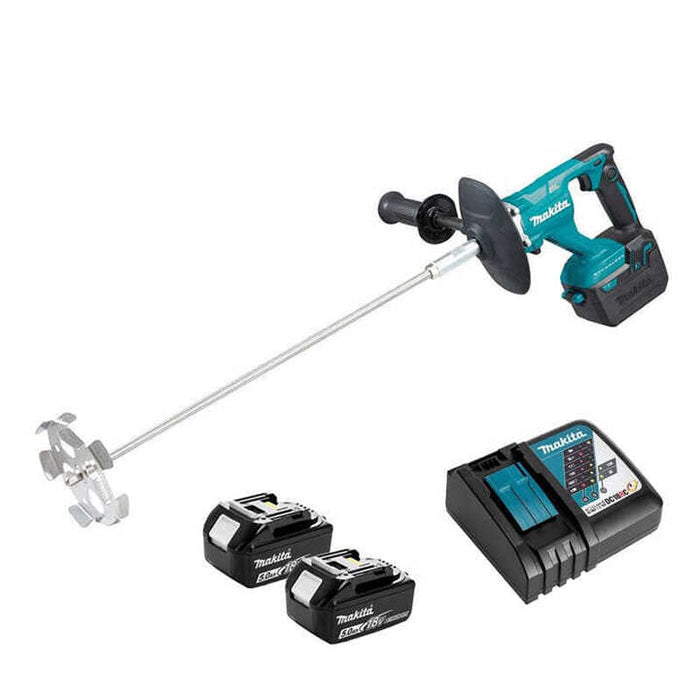 Mescolatore M12/14 2x5Ah 18V LXT ® MAKITA DUT130RTE in borsa