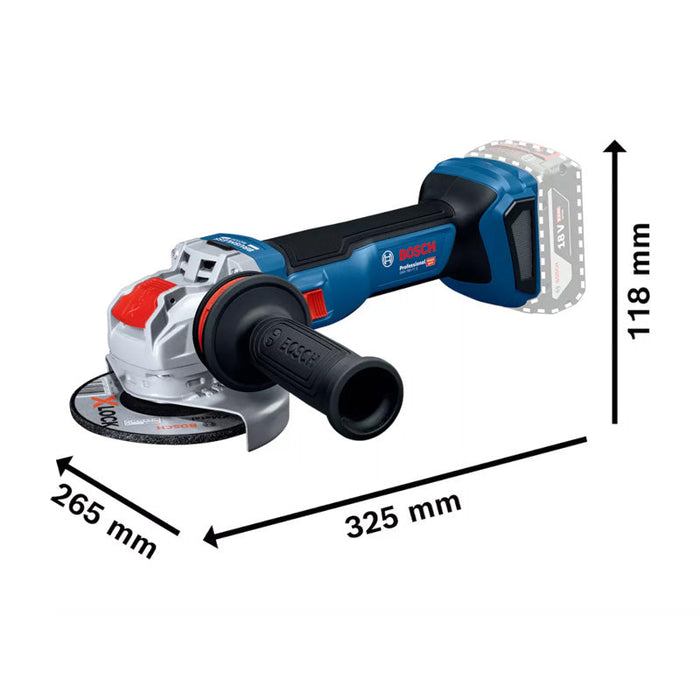 Smerigliatrice angolare GWX 18V-11 S solo L X-LOCK - BOSCH - 06019N4200