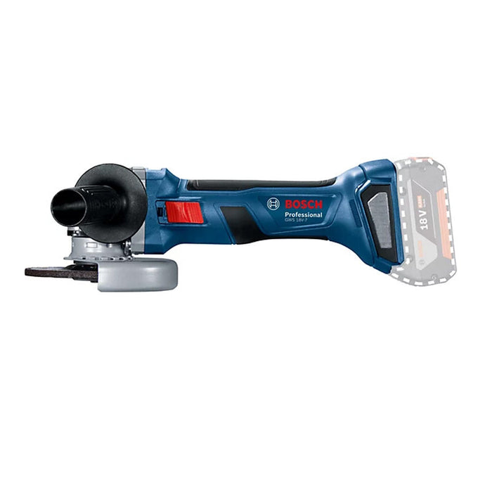 Smerigliatrice angolare a batteria BOSCH GWS 18V-7 - 0 601 9H9 001 Professional (venduta senza batteria) in cartone con accessori