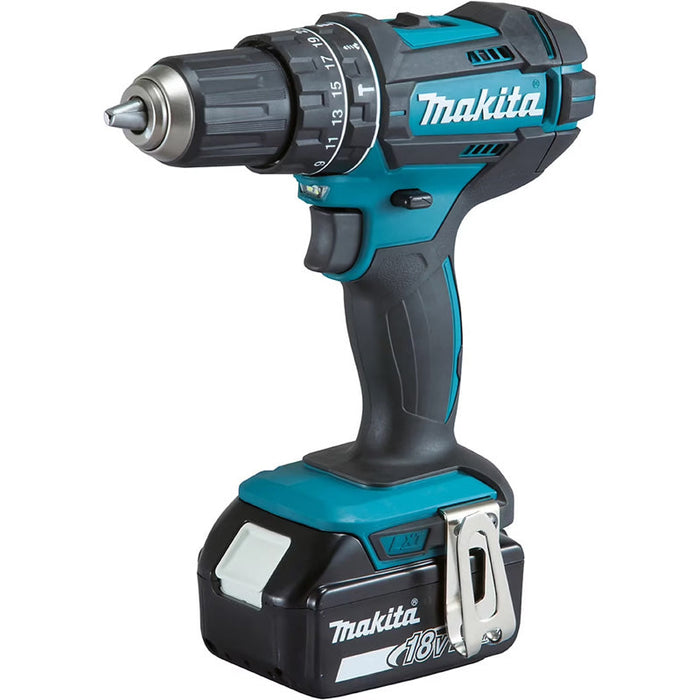 Trapano avvitatore a percussione 2x3 Ah 18V MAKITA DHP482SFE in valigetta