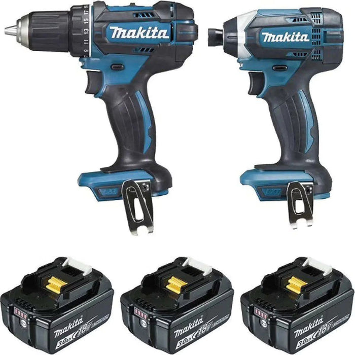 Kit 2 utensili MAKITA DLX2127J1 (DDF482+DTD152+BL1830×3+DC18RC+MAK3)