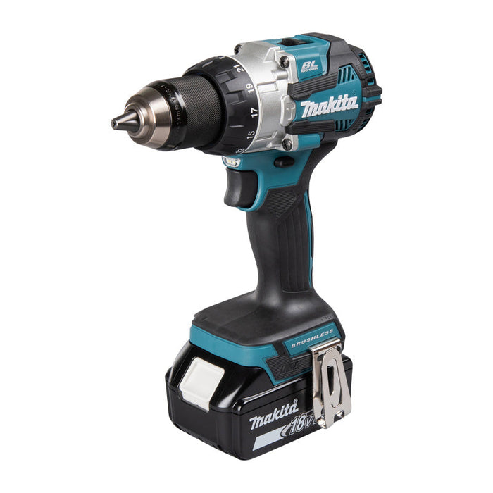 Trapano a percussione Brushless 2x5Ah 18V LXT ® MAKITA DHP489RTJ en MAKPAC
