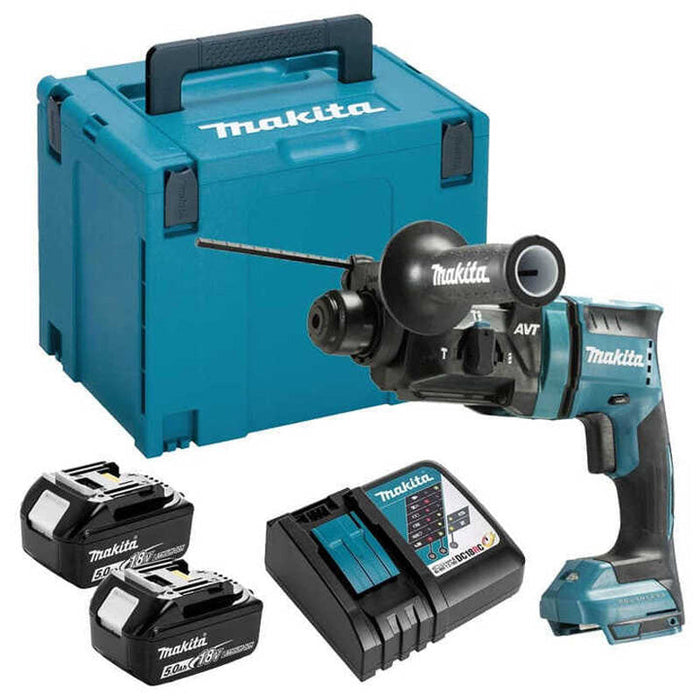 Tassellatore scalpellatore SDS+ Brushless 2x5Ah 18V LXT ® MAKITA DHR182RTJ en MAKPAC