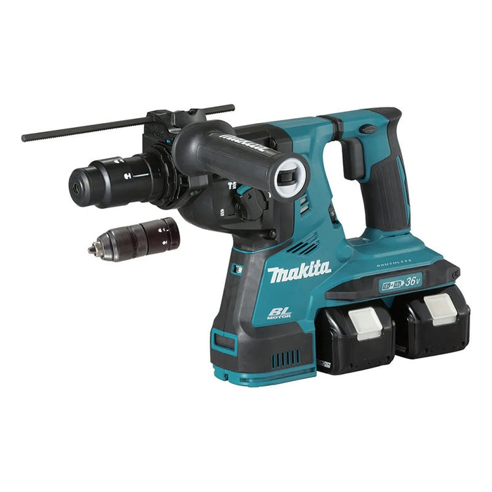 Tassellatore scalpellatore SDS+ Brushless 2x5Ah 36V LXT ® MAKITA DHR281PT2J en MAKPAC
