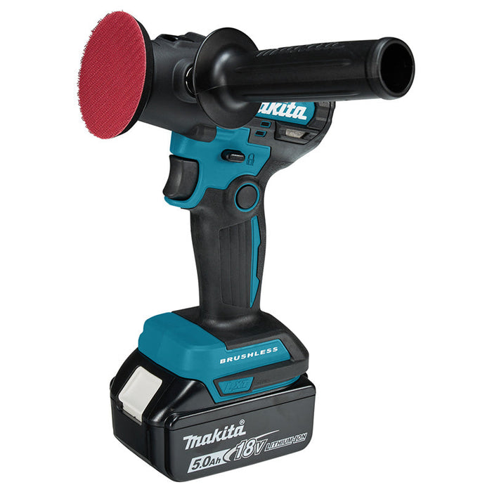 Lucidatrice a batteria 50/75 mm Li-Ion LXT MAKITA DPV300RTJ con 2 batterie 5,0 Ah, 1 caricabatterie e MAKPAC