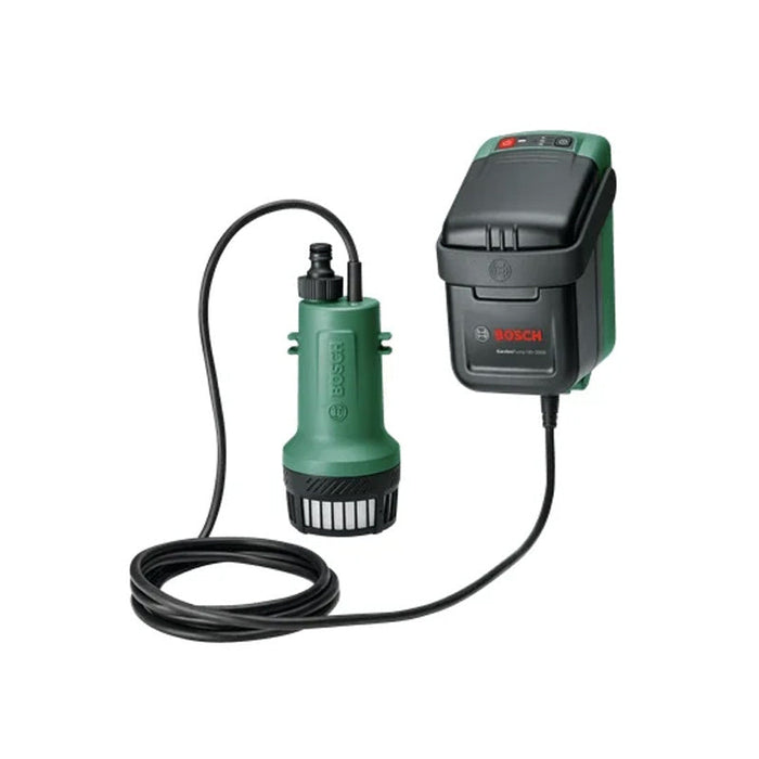 Pompa per acqua piovana a batteria BOSCH GardenPump 18V-2000 con 1 batteria 2,5Ah