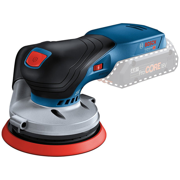Levigatrice rotorbitale a batteria BOSCH 0601372200 GEX 18V-125 in L-boxx 136 con dischi (senza batterie, senza caricabatterie)