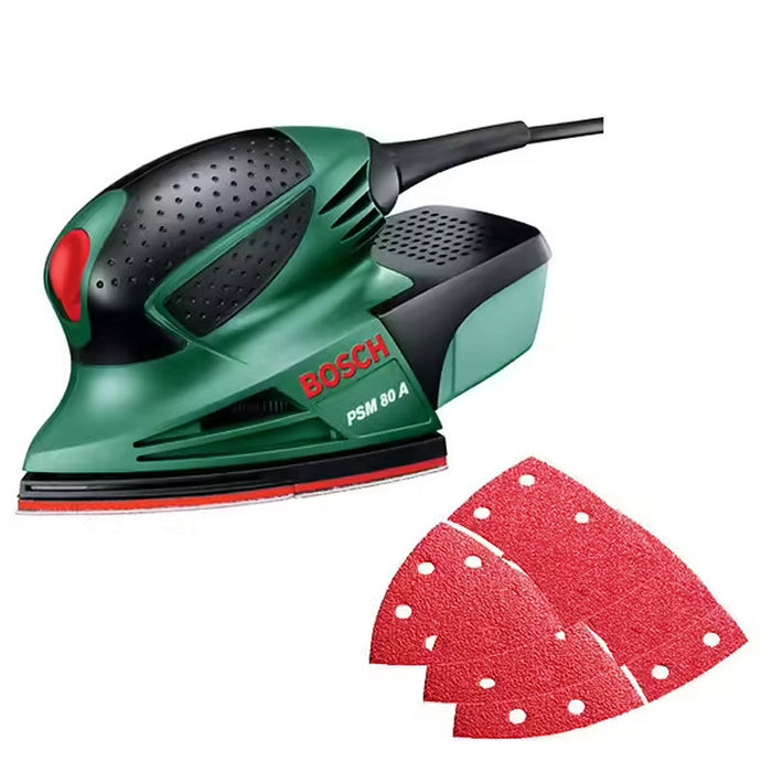 Levigatrice multi BOSCH DIY PSM 80 A con fogli abrasivi e valigette