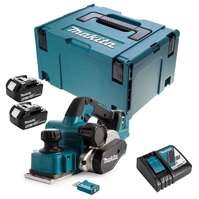 Pialletto Brushless 82mm 2x5Ah 18V LXT ® MAKITA DKP181RTJU in valigetta + chip AWS