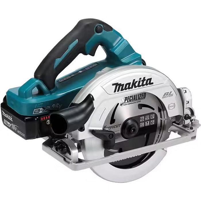 Sega circolare Ø 190 mm 2x5Ah 18V LXT ®MAKITA DHS782PT2J en valigetta e caricabatterie doppio
