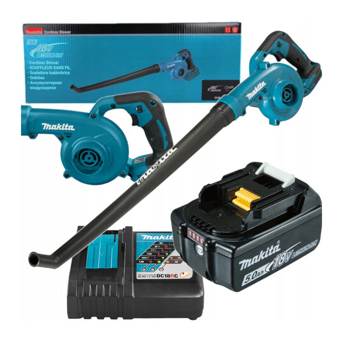Soffiatore MAKITA 18V MAKITA DUB186RT + Batteria BL1850 + Caricabatterie DC18RC