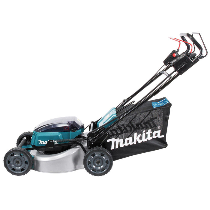 Rasaerba 46 cm LXT 36 V MAKITA DLM465PT4 con 4 batteria 18 V 5,0 Ah e caricabatterie rapido