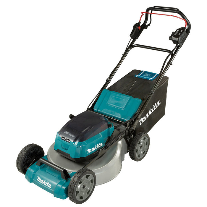Rasaerba 46 cm LXT 36 V MAKITA DLM465PT4 con 4 batteria 18 V 5,0 Ah e caricabatterie rapido