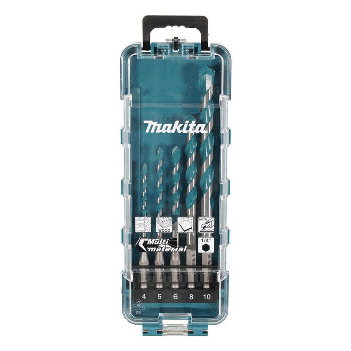 Set di 5 punte multimateriale HEXA 1/4" MAKITA E-16732