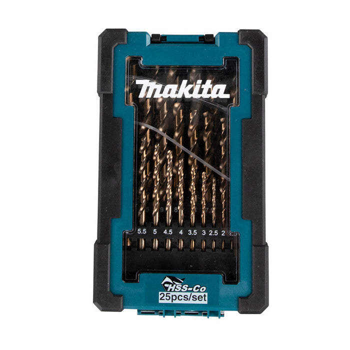 Set di 25 punte per metalli HSS-CO MAKITA D-67577