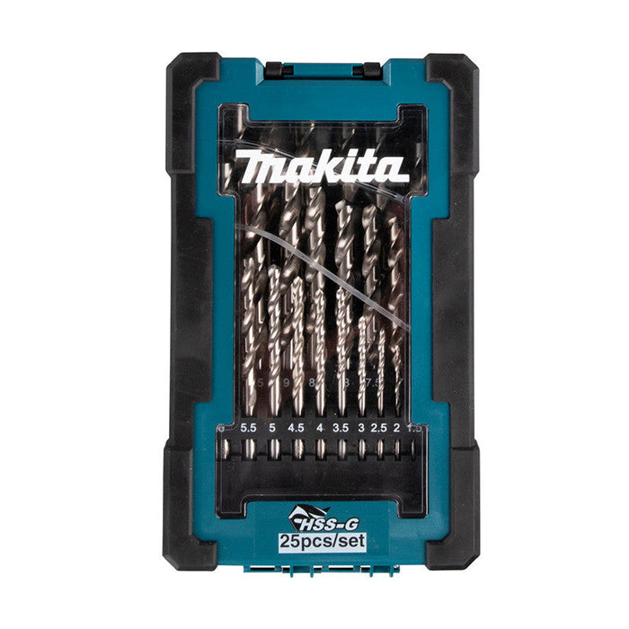 Set di 25 punte per metalli HSS-G MAKITA D-67555