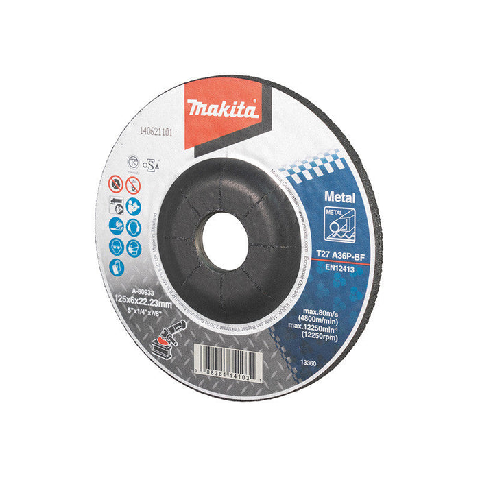 Disco da sbavo per metallo, sbavature varie, per smerigliatrici angolari MAKITA A-80933