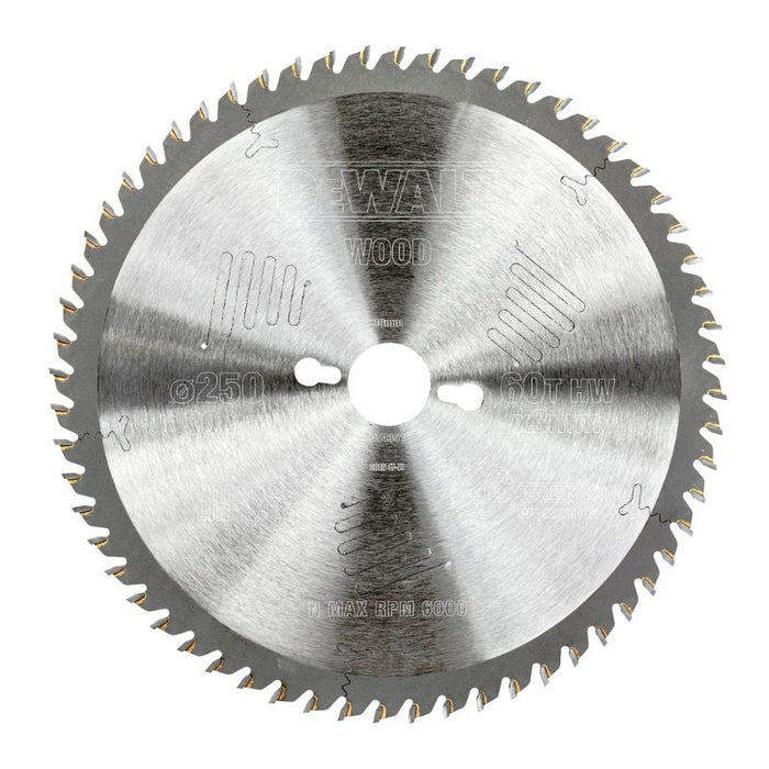 Lama per sega circolare Ø250x30 mm 60 denti DEWALT DT4351-QZ Extreme Workshop