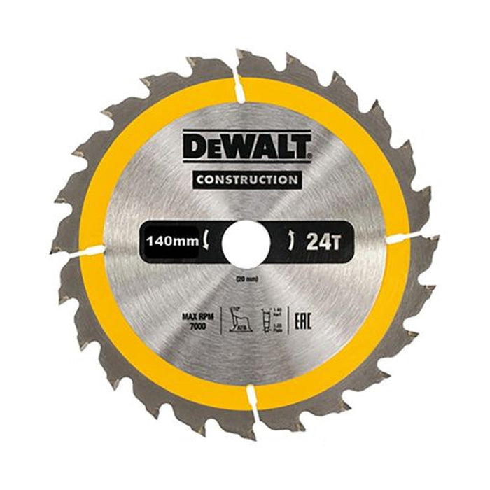 Lama per sega circolare DEWALT - Ø140x20 mm - 24 denti