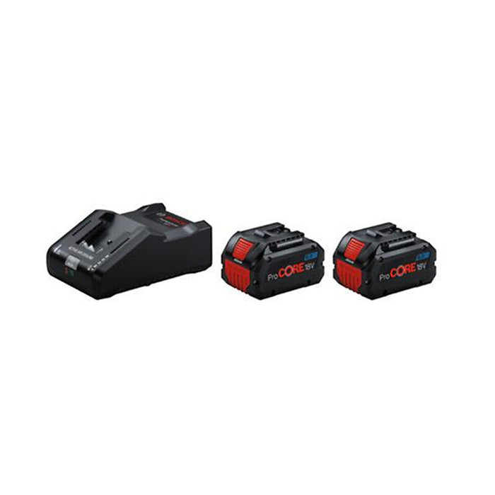 Set di 2 batterie BOSCH 8Ah ProCore con caricabatterie ultrarapido GAL 18V-160 1600A02T5P Professional