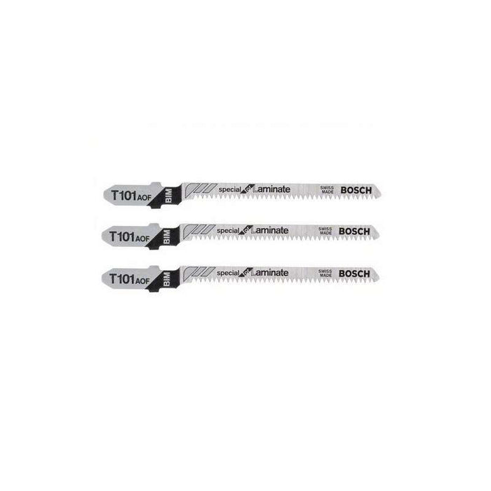 Set di 3 lame per seghetto alternativo T 101 AOF BOSCH 2608636432 Special for Laminate