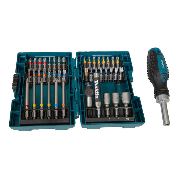Set 43 accessori per avvitatura MAKITA E-25096 con cacciavite a cricchetto