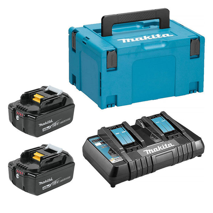 Pacco energia MAKITA 197504-2 (caricabatterie DC18RD + 2 batterie BL1840B + Mak-Pac)