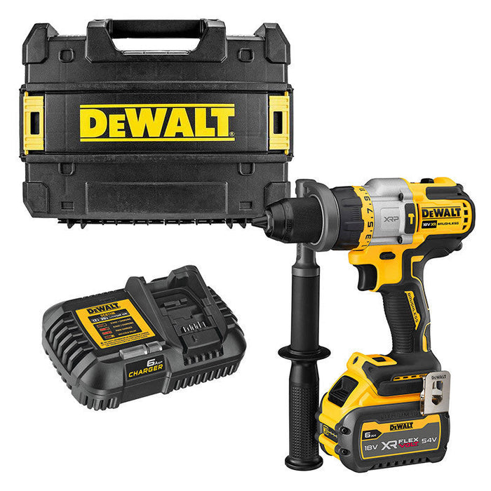 Trapano avvitatore a percussione 54V DEWALT DCD999T1-QW brushless con una batteria 6,0 Ah FLEXVOLT