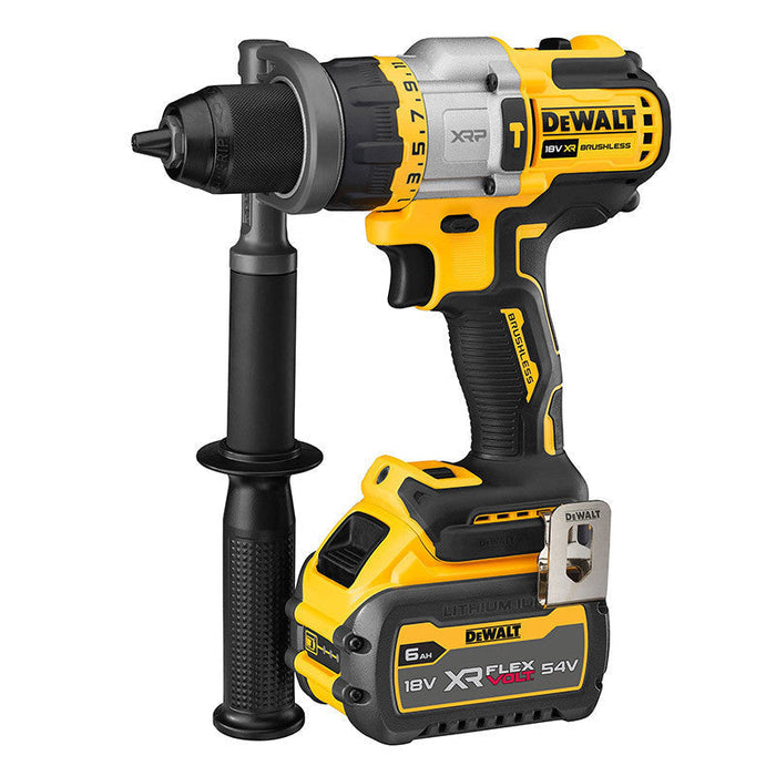 Trapano avvitatore a percussione 54V DEWALT DCD999T1-QW brushless con una batteria 6,0 Ah FLEXVOLT